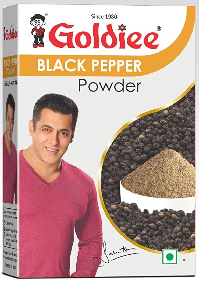 काली मिर्च/पीसी काली मिर्च पाउडर  50 ग्राम (Black Pepper /Kali mirch Powder Goldiee 50 gm) code 00314