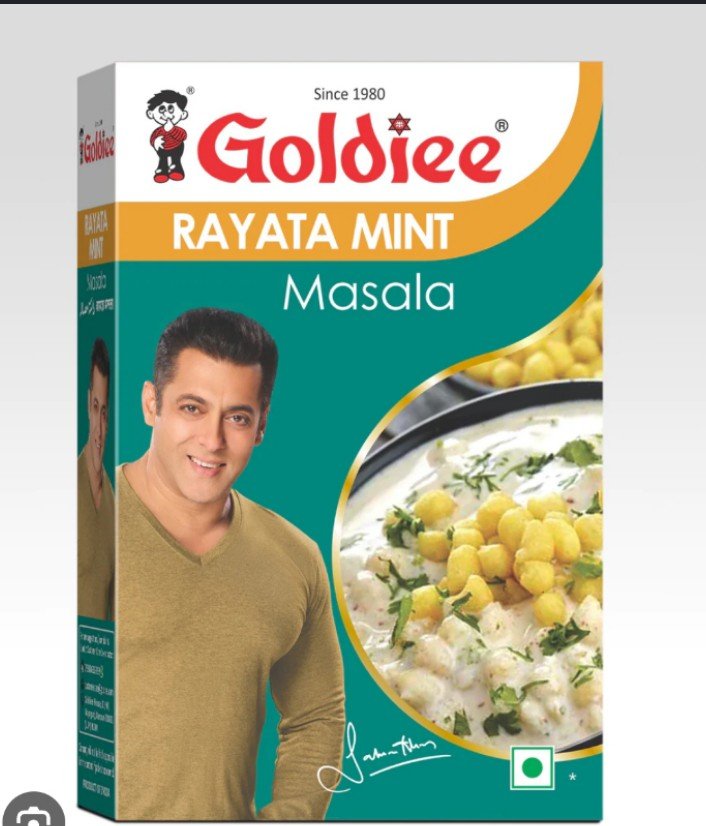 गोल्डी रायता मिंट मसाला 100ग्राम (Goldiee Rayata Mint masala 100Gm) code 02721