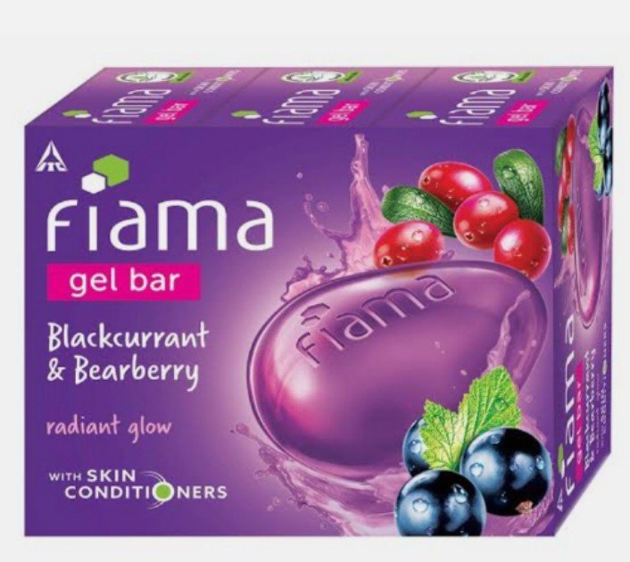 फिआमा जेल बार 125 ग्राम ब्लैकबेरी साबुन 125Fiama Gel Bar Black Current &  Bear Berry Radiant Glow 125 Gm