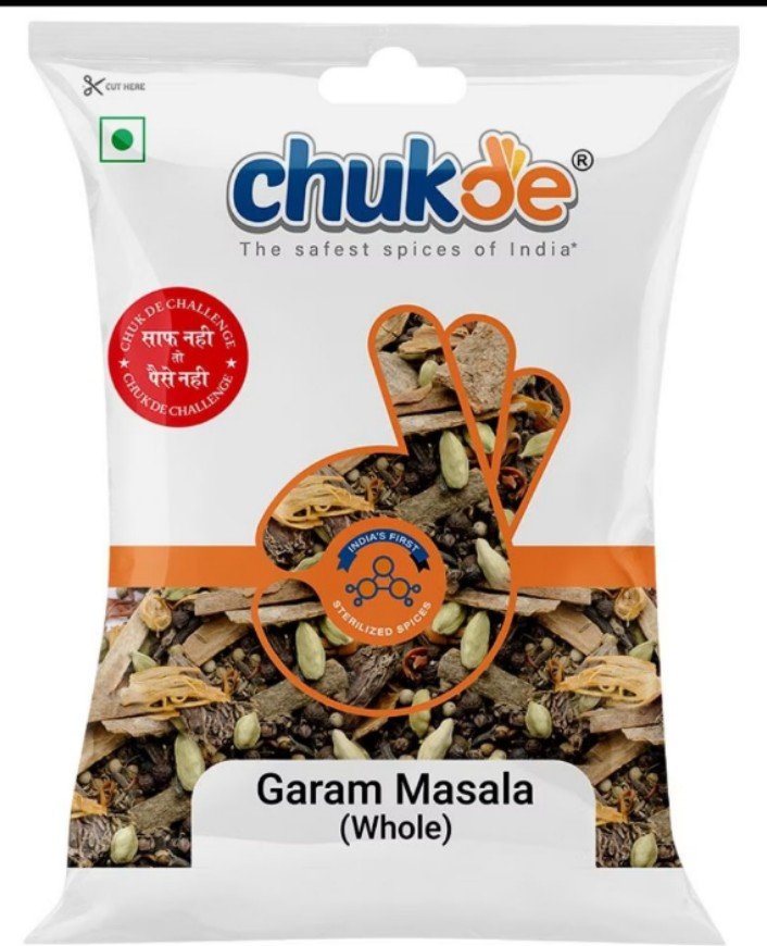 चक दे साबूत गरम मसाला 200 ग्राम ( Chukde Saboot Garam Masala 200 Gm)