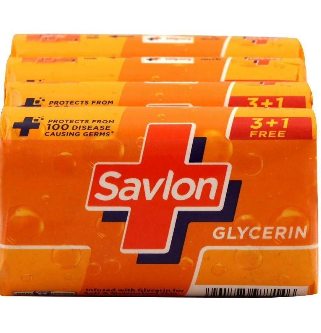 सेवलान ग्लिसरीन 75 ग्राx4 (Savlon Glycerin 75g Pack of 4) Buy3 Get1