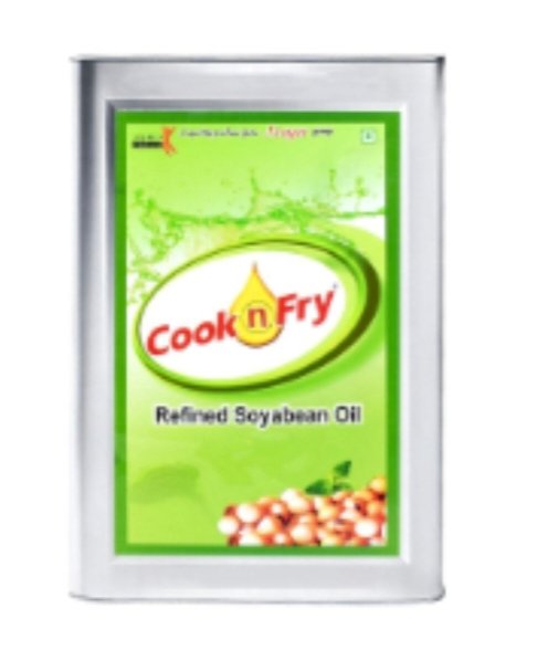 कुक फ्राय रिफाइंड15 ली टीन ( Cook Fry Refiend Tin 15 Ltr, Soyabeen Refiend)