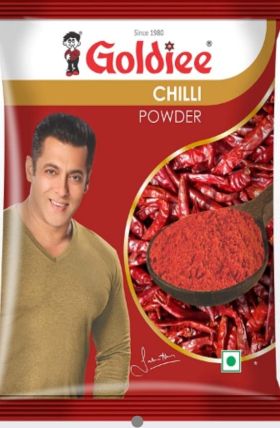 लाल मिर्च पाउडर 500 ग्राम (Goldee Lal Mirch Powder Red Chilli Powder Goldiee 500 Gm) code 02363