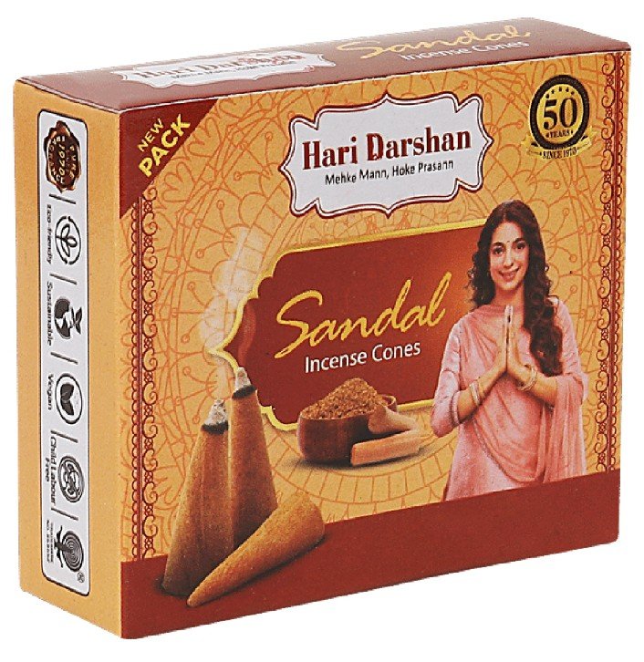 हरि दर्शन चंदन कोन धूप ( Hari Darshan Chandan Cone Dhoop Rs 15)