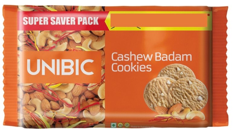 यूनिबिक काजू बादाम बिस्कुट 500 ग्राम ( Unibic Cashew Badam Biscuits 500 Gram Packet)