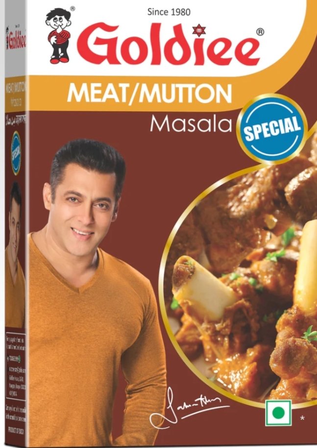 मीट मसाला 50 ग्राम स्पेशल (Goldiee Meat Masala Goldiee 50 gm Special) code 02189