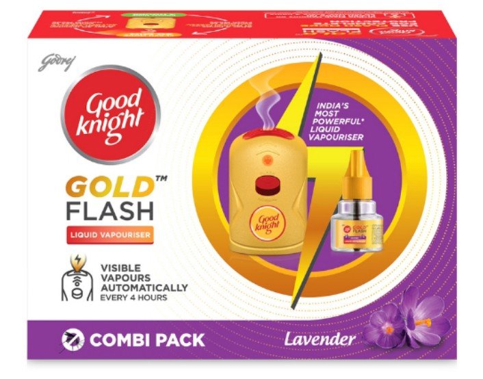 गुड नाइट कॉम्बो 01 पीस  Good Night Flash Combo Pack 01 Piece Machine+ 45 Ml Liqued