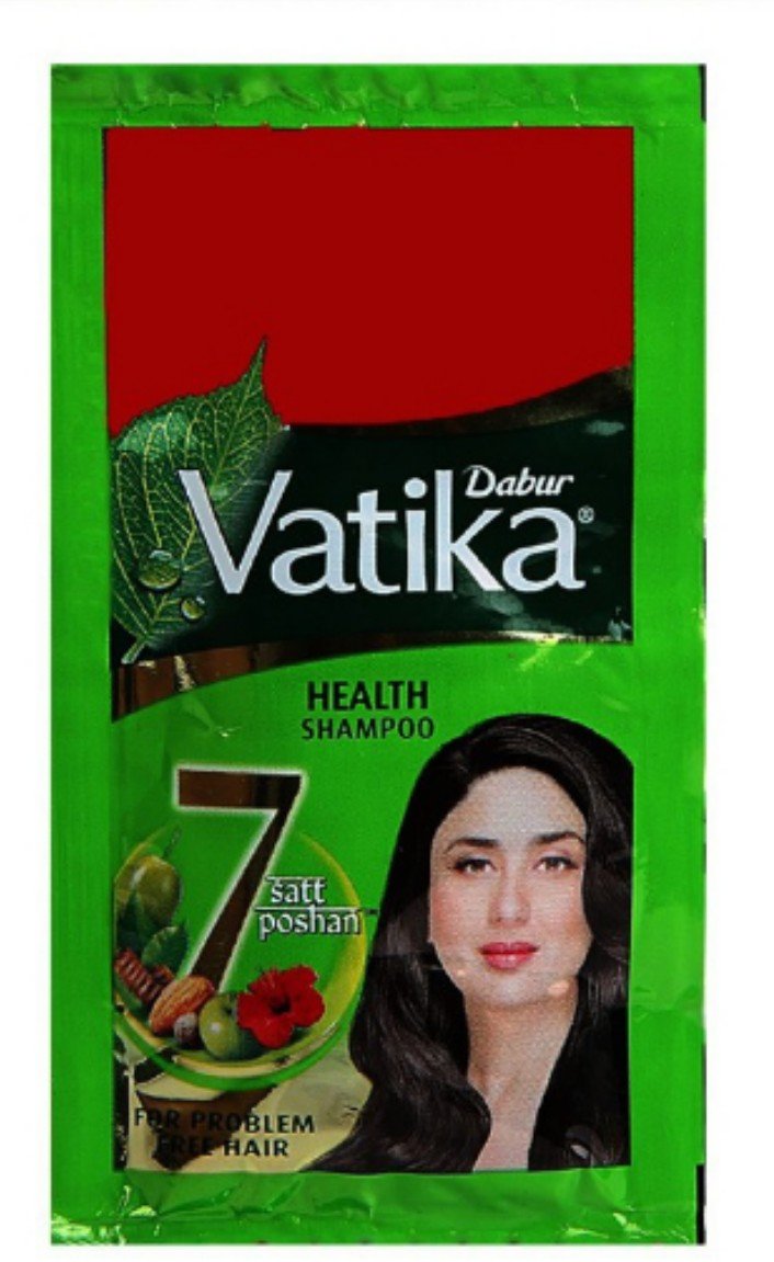 डाबर वाटिका 1 रू।  Vatika Shampoo Rs=16.00