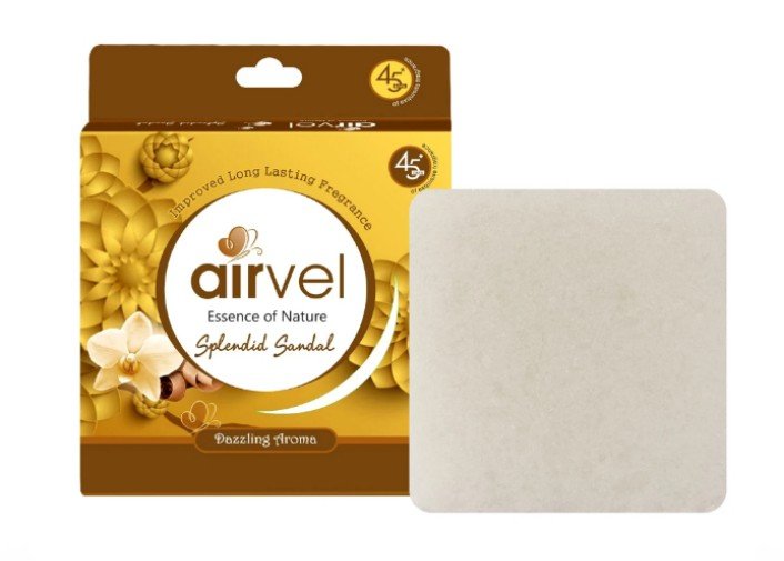 एयरवेल चंदन एयर फ्रेशनर 01 पीस ( Airvel Sandal/Chandan Air Block bathroom Air Freshner)