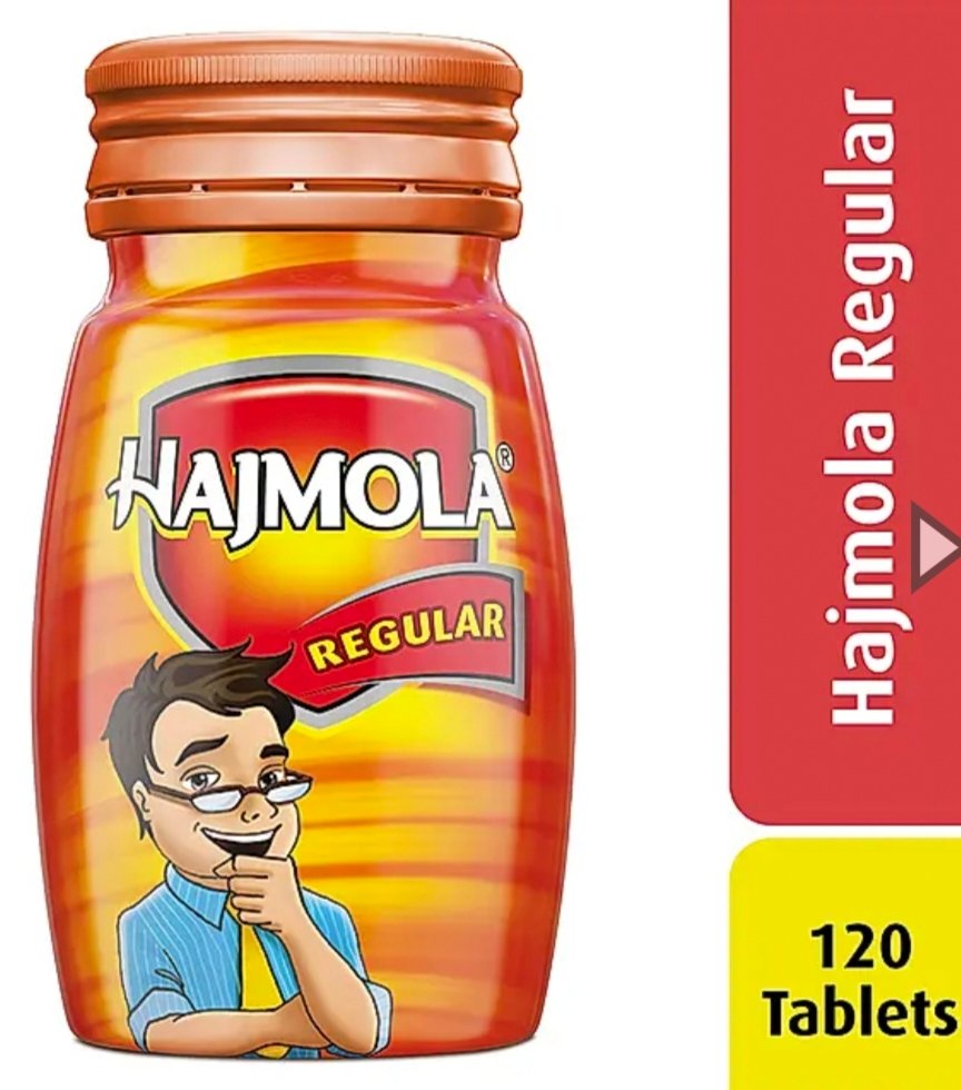 डाबर हाजमोला रेगुलर 120टैबलेट्स (Dabur Hajmola Regular 120 Tablet)