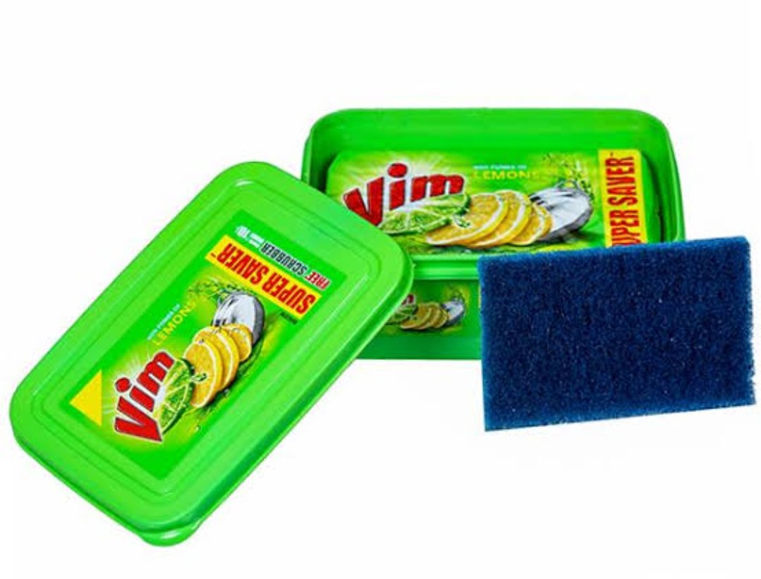 विम लेमन दिस्वाश बार +जूना फ्री 500gm (Vim Diswash Bar Power of Lemon+Free Scrubber Pad